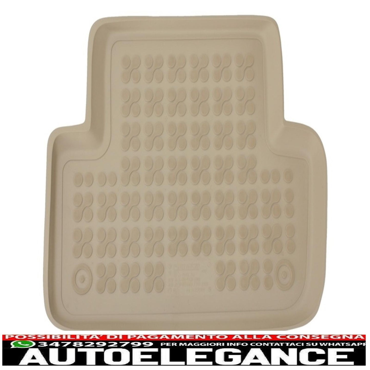 Beige rubber mat suitable for audi a4 b8 (2008-2015) a5 sportback (2009-2016)