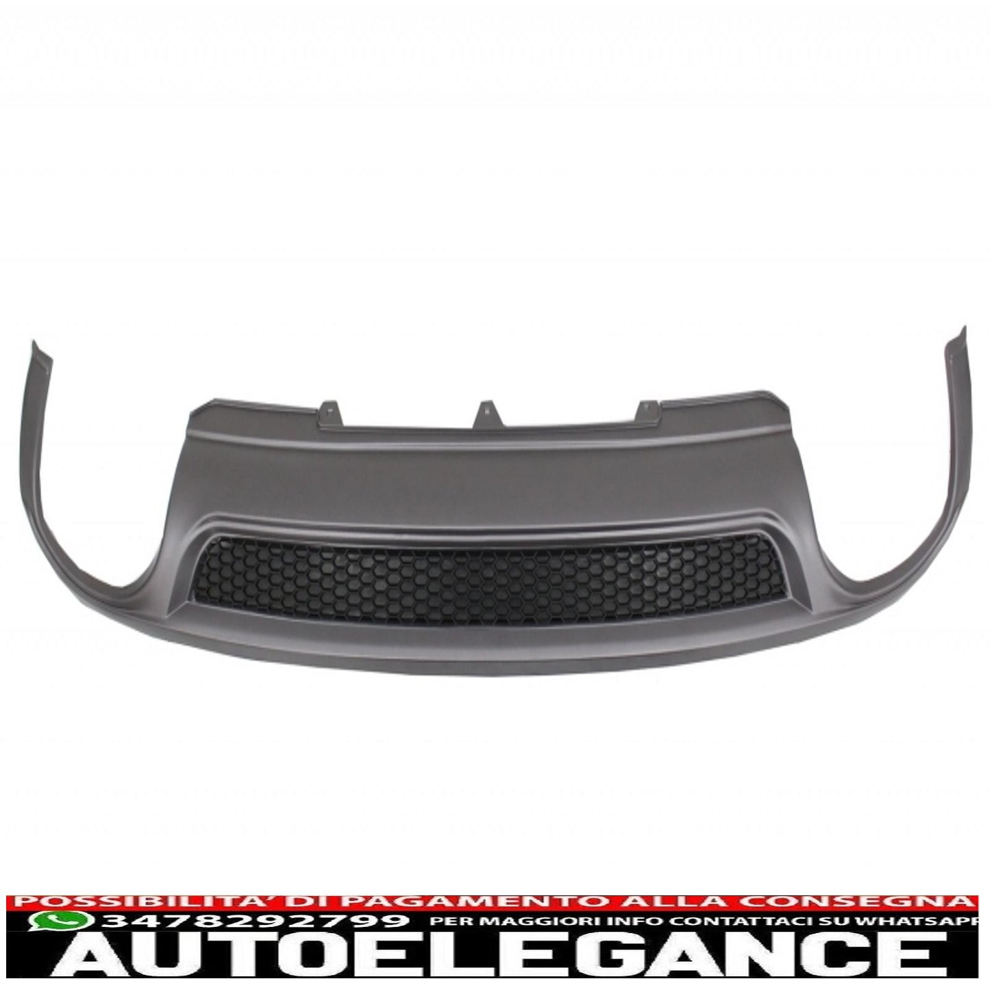 Diffusore d'aria con mantovana per paraurti posteriore adatto per audi a4 b8 pre restyling limousine avant (2008-2011) con terminali di scarico in fibra di carbonio solo design s-line paraurti standard