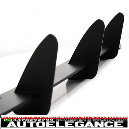 estensione paraurti posteriore per diffusore e splitter laterali posteriori adatta per vw golf vi 6 gti (2008-2013) nero