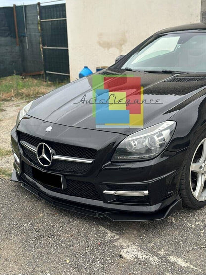 SPLITTER ANTERIORE ADATTO PER MERCEDES-BENZ SLK R172 LOOK NERO LUCIDO