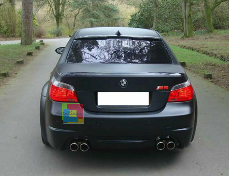 BMW SERIE 5 E60 BERLINA SPOILER LUNOTTO POSTERIORE SUL TETTO LOOK M5 IN ABS AUTOELEGANCERICAMBI