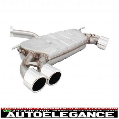 impianto di scarico completo con diffusore aria paraurti posteriore adatto per vw golf 7 vii mk7 (2013-2017) abt design