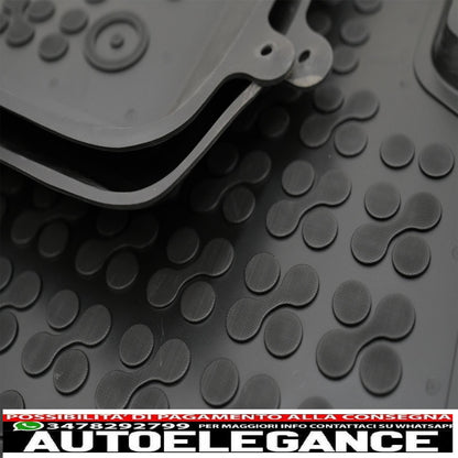 Black rubber floor mats suitable for Toyota Corolla Xii E210 (2018-up) sedan Station Wagon