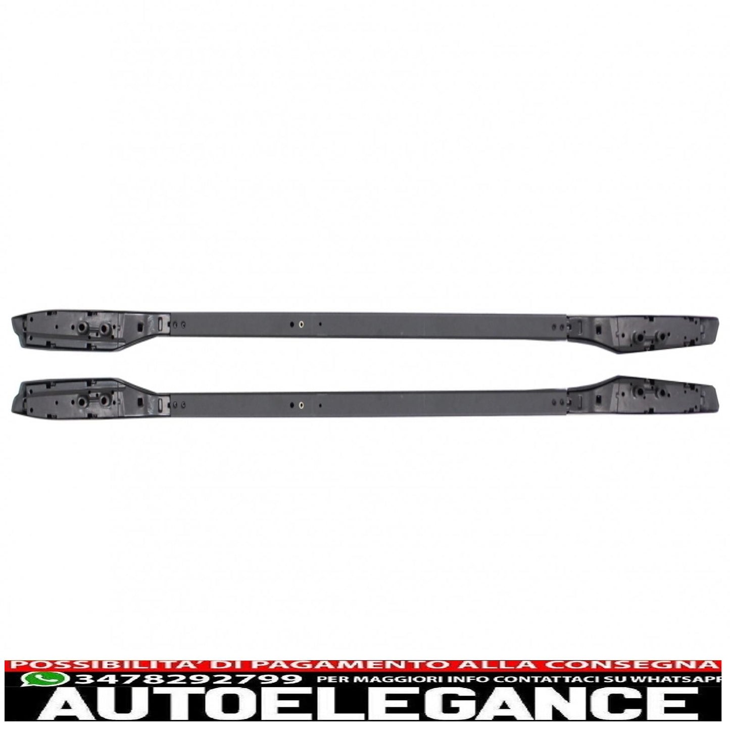 portapacchi mancorrenti sul tetto adatti per toyota land cruiser prado f j150 (2009-up) nero