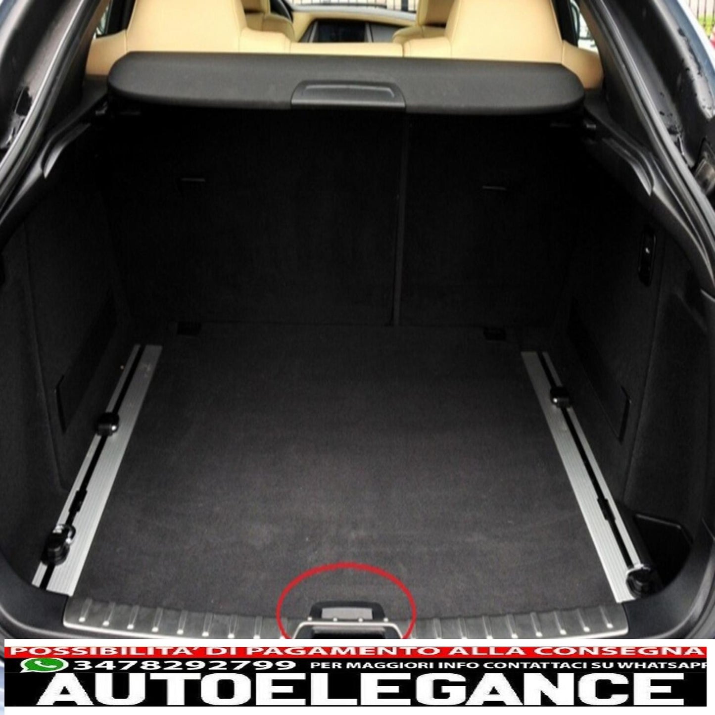 Rear Trunk Inner Mat, Handle Mat Black, Fit For BMW 5 Series E61 (2003-2010) X5 E70 (2007-2013) X6 E71 E72 (2008-2015)