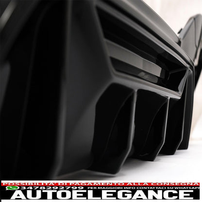 Spoiler per paraurti anteriore adatto per BMW Serie 1 F20 F21 LCI (2015-2019) con paraurti posteriore spoiler mantovana diffusore e estensioni minigonne laterali Hatchback M Sport Piano Black