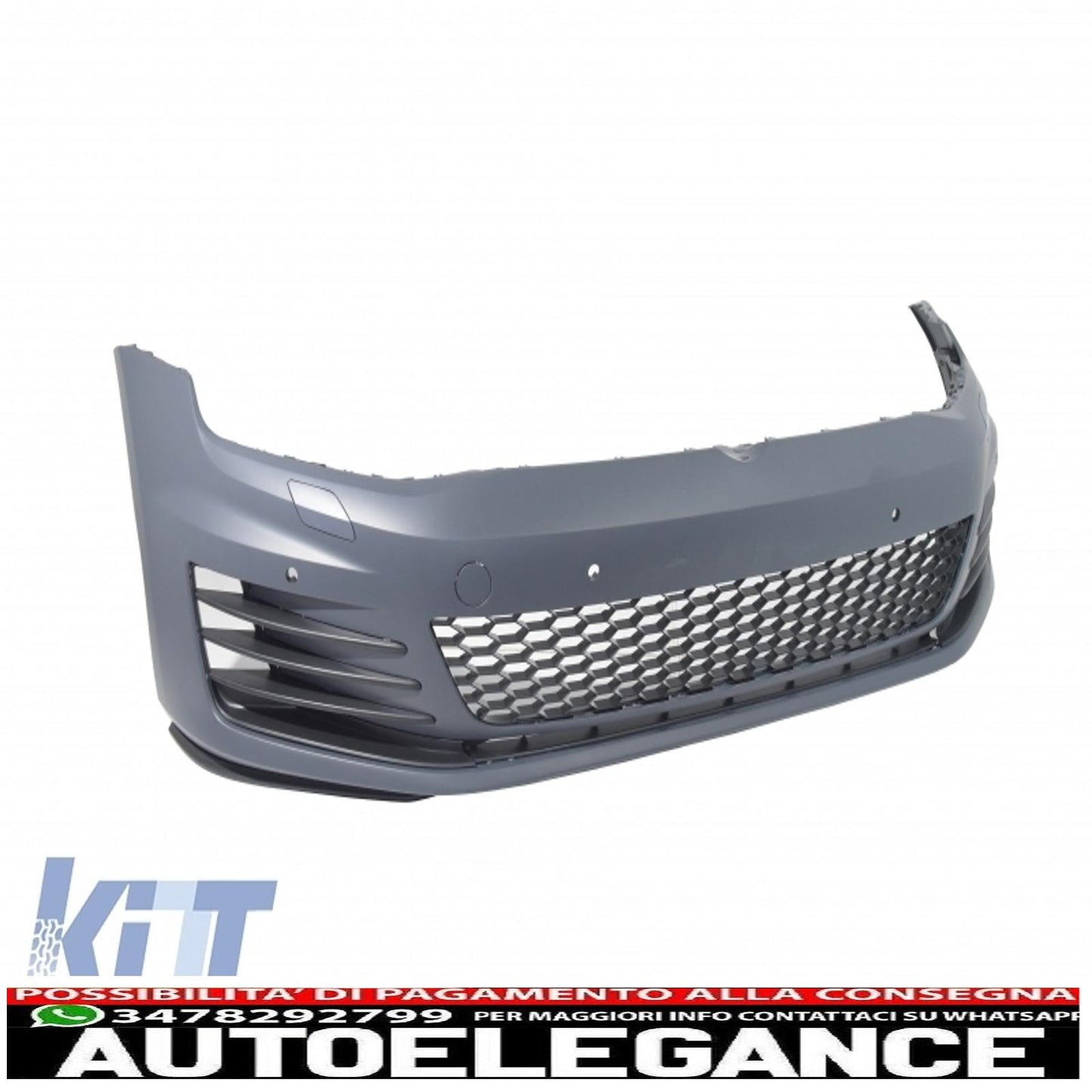 complete body kit suitable for vw golf 7 vii 2013-2016 gti look with front grille and led drl headlights 