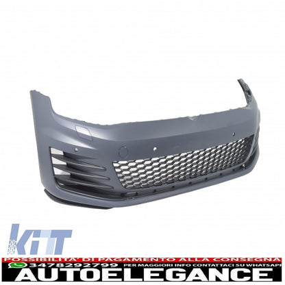 complete body kit suitable for vw golf 7 vii 2013-2016 gti look with front grille and led drl headlights 