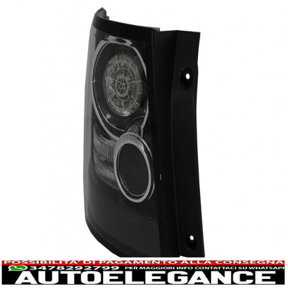 led rear lights suitable for range rover sport l320 (2005-2013) restyling autobiography design black