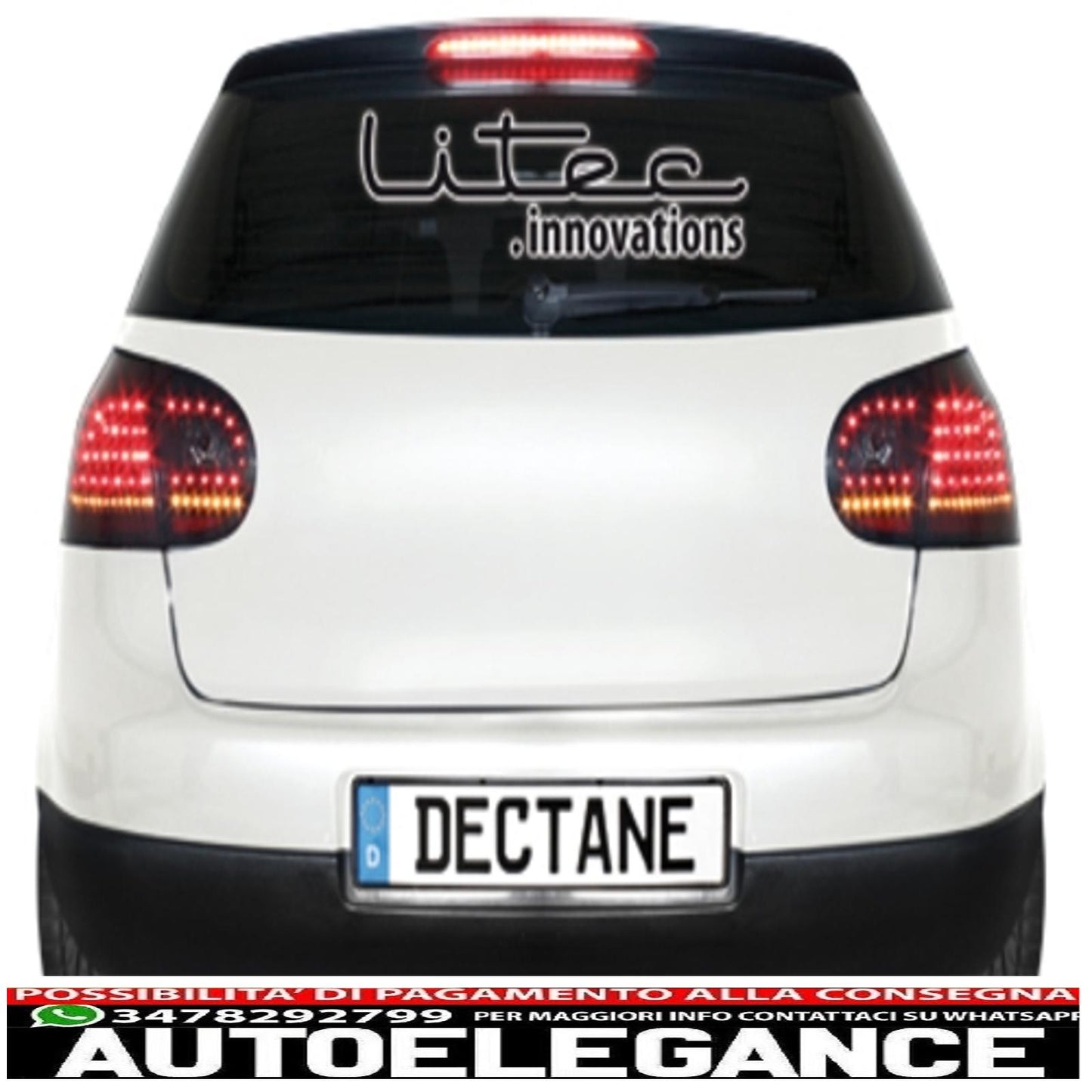 litec led rear lights suitable for vw golf v 5 03-09_black