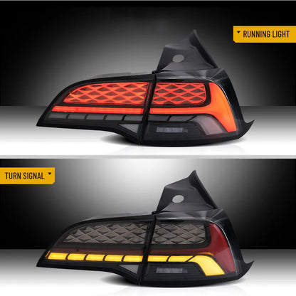 Luci posteriori a LED per fanali posteriori Tesla Model 3/Y 2017-2023 con animazione di avvio