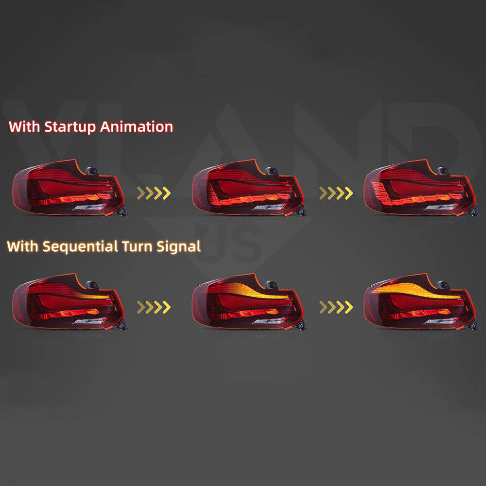 Fanali posteriori OLED per BMW Serie 2 M2 F87 2014-2021 1a generazione con animazione dinamica