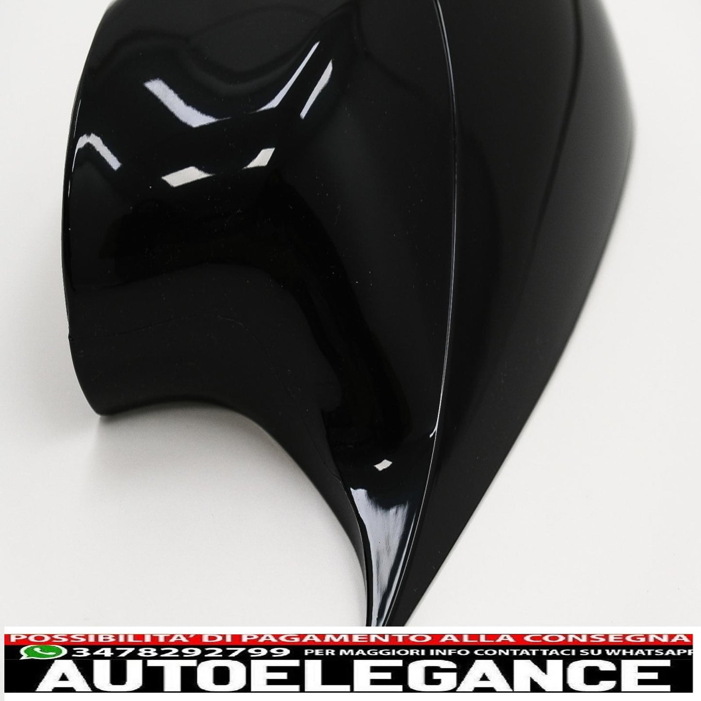 Calotte specchietti adatte per bmw serie 3 e90 e91 lci (2008-2011) m sport design nero lucido AUTOELEGANCERICAMBI