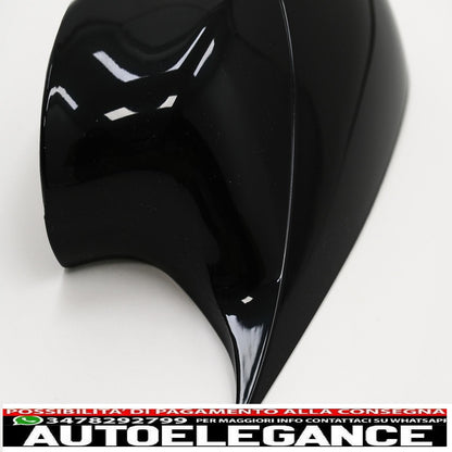 Calotte specchietti adatte per bmw serie 3 e90 e91 lci (2008-2011) m sport design nero lucido AUTOELEGANCERICAMBI