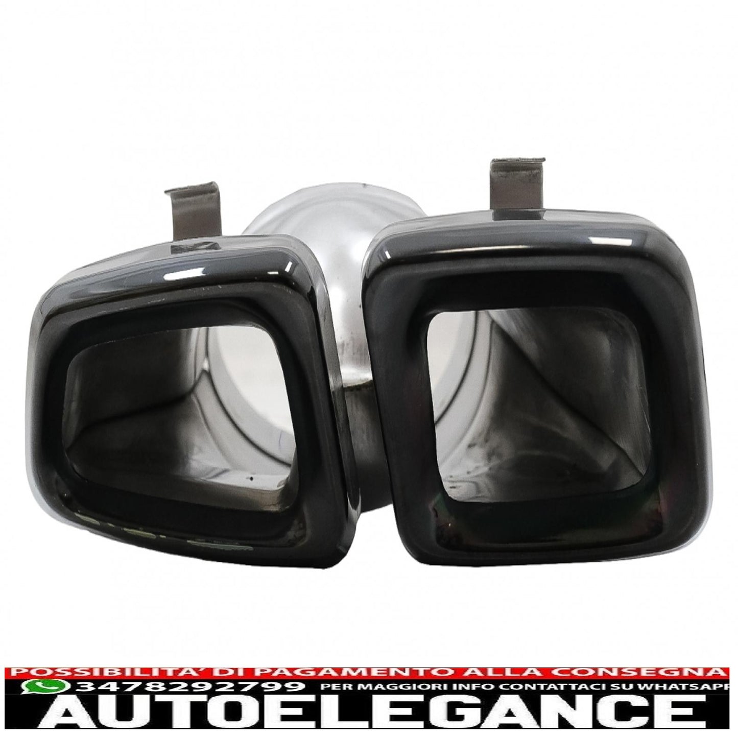 Exhaust pipes suitable for mercedes m-class w166 (2012-2015) cls-class w218 facelift cls63 black edition