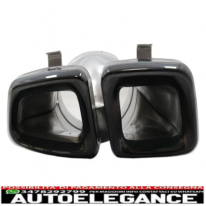 Exhaust pipes suitable for mercedes m-class w166 (2012-2015) cls-class w218 facelift cls63 black edition