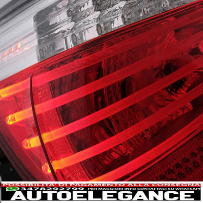 led rear lights suitable for bmw 5 series e60 (04.2003-03.2007) red transparent lci facelift design