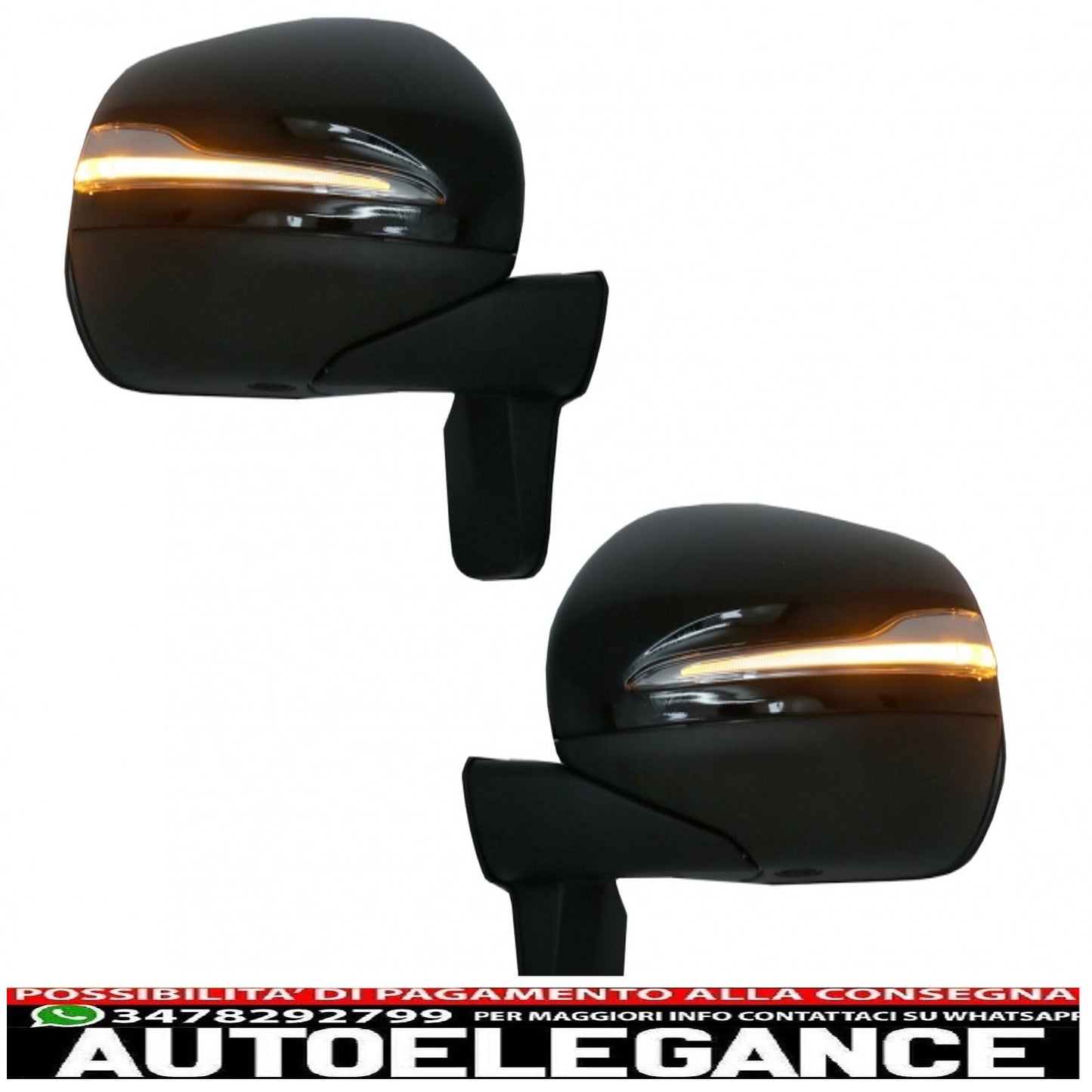 Complete mirror assembly suitable for mercedes g-class w463 (2012-2017) 2018 restyling design