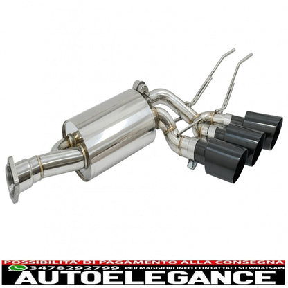 complete exhaust system suitable for mercedes g-class w463 (2009-2018) g500 g55 g63 g65 black triple exhaust pipes with electronic valve