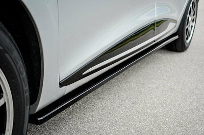 RENAULT CLIO 4 IV 2012+ SPOILER SPLITTER UNDER SKIRTS ABS GLOSSY BLACK -1-