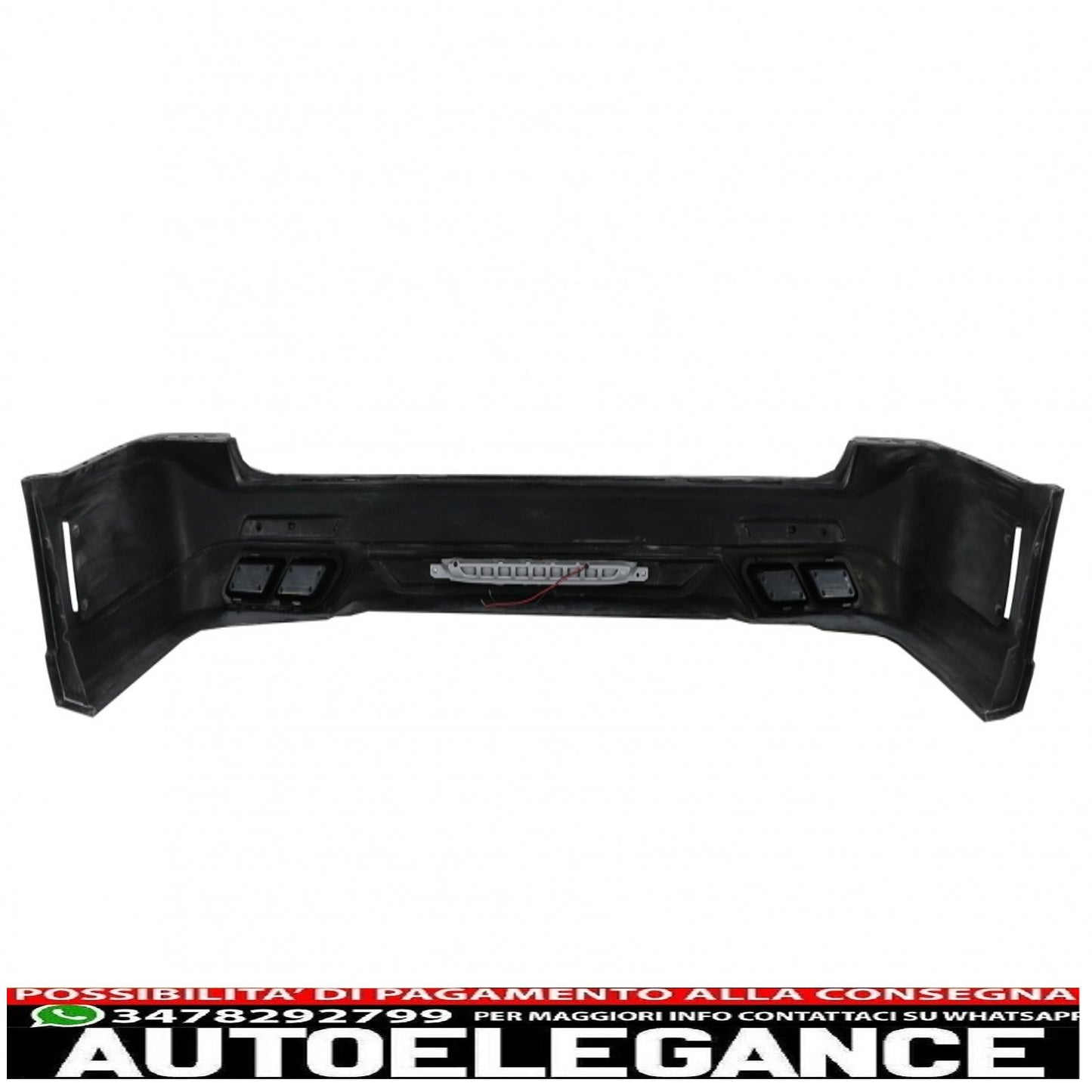 rear bumper suitable for vw transporter multivan caravelle t5 and t5.1 facelift (2003-2015) sportline design