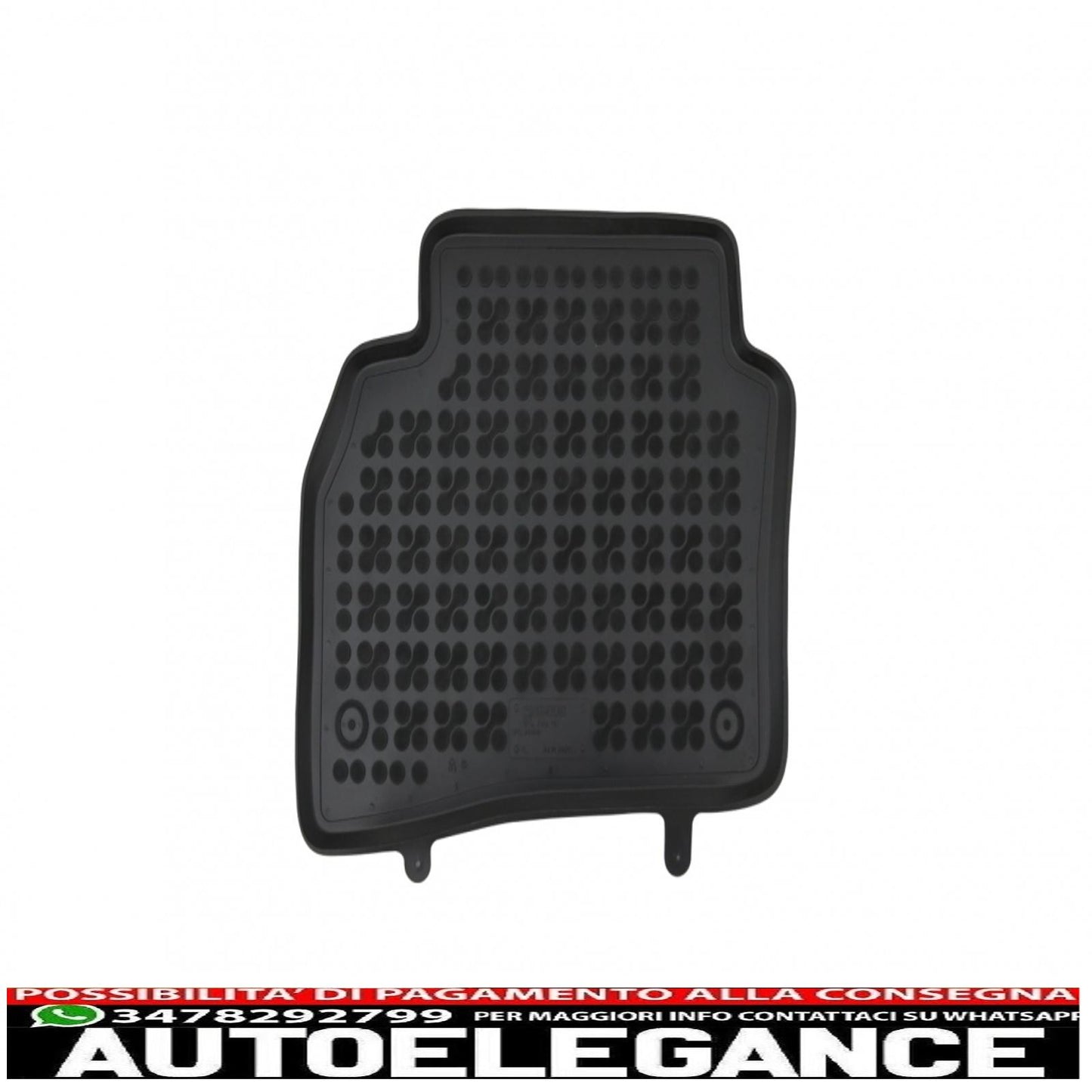 Black rubber mat suitable for opel insignia 2017 -