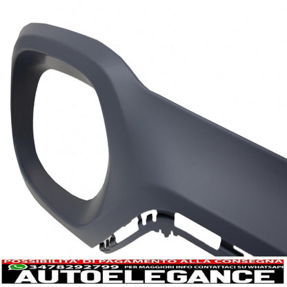Diffusore mantovana paraurti posteriore e terminali di scarico quadrati adatti per bmw x6 f16 v8 design stile m-tech