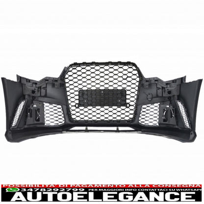 paraurti anteriore con diffusore paraurti posteriore con terminali di scarico adatto per audi a6 c7 4g facelift (2011-2014) design rs6