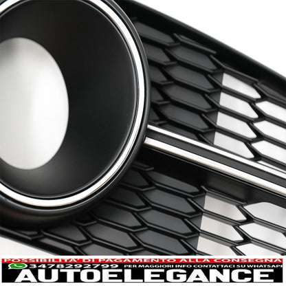 lower grill bumper covers ACC side grills suitable for audi a6 c7 4g s line facelift (2015-2018) chrome edition