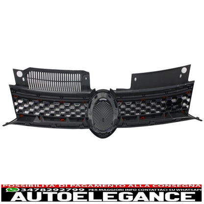 central grille front grille suitable for vw golf 6 vi (2008-2012) with led headlights dynamic sequential cornering lights and dynamic gti design