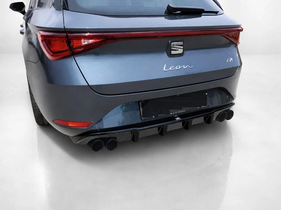 👉Diffusore posteriore Seat Leon FR MK4ST senza scarichi 20 in ABS nero lucido👈