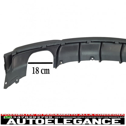 paraurti posteriore spoiler mantovana diffusore doppia uscita terminali di scarico adatti per bmw serie 3 f30 f31 (2011-2019) limousine touring m design