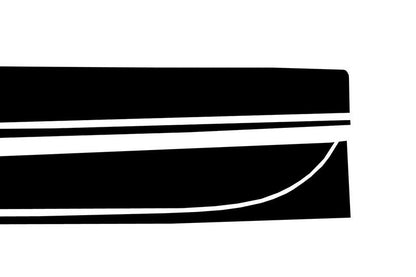 Adesivi laterali in vinile nero per BMW 3er F30 F31 11+ M-Performance Look AUTOELEGANCERICAMBI