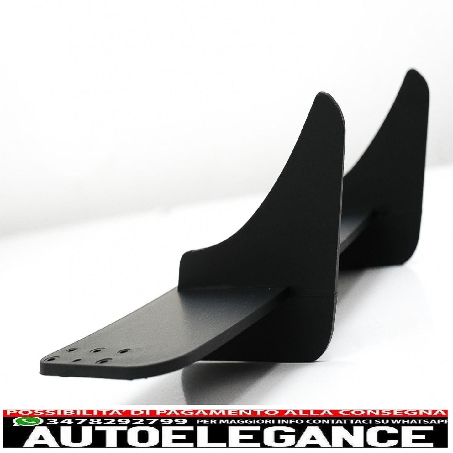 Splitter estensione paraurti posteriore per diffusore aria adatto a vw golf vi 6 r20 (2008-2013) nero