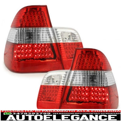led rear lights suitable for bmw e46 4d 98-01 _ red/crystal