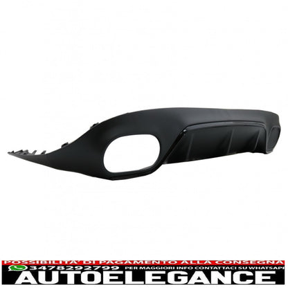 diffusore posteriore con terminali di scarico adatto per mercedes classe e c238 a238 amg sport line coupe cabrio (2016-2019) e53 design pacchetto notturno