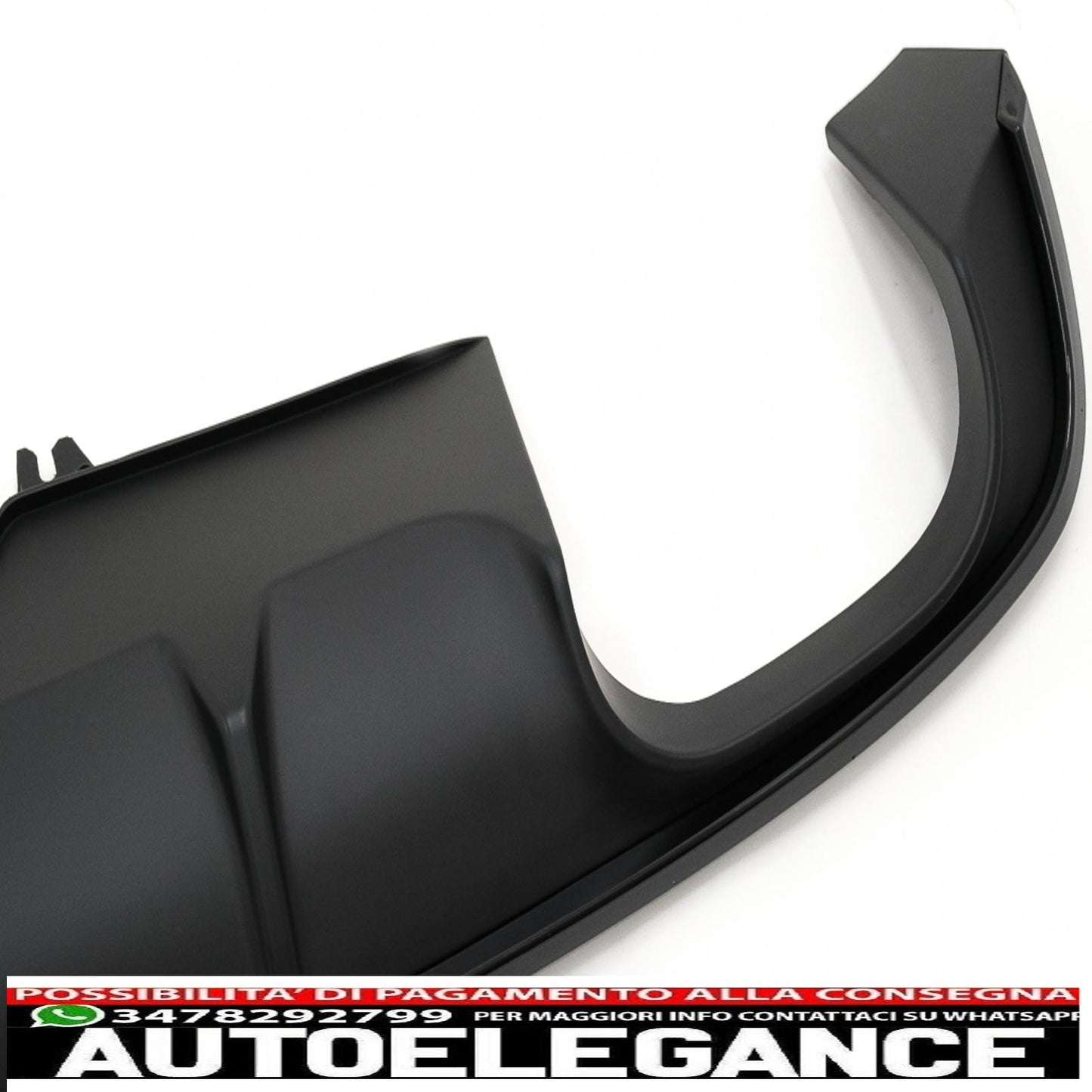 Diffusore mantovana paraurti posteriore adatto per audi a4 b9 8w berlina avant (2016-2018) nero s4 design per s-line