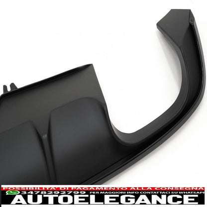 Diffusore mantovana paraurti posteriore adatto per audi a4 b9 8w berlina avant (2016-2018) nero s4 design per s-line