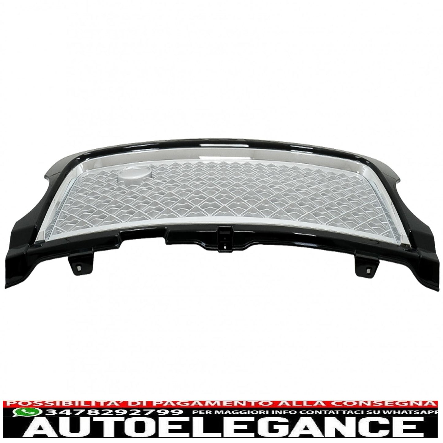 center grille suitable for land rover vogue l322 iii (2010-2012) black silver autobiography supercharged edition
