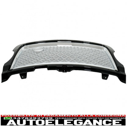 center grille suitable for land rover vogue l322 iii (2010-2012) black silver autobiography supercharged edition