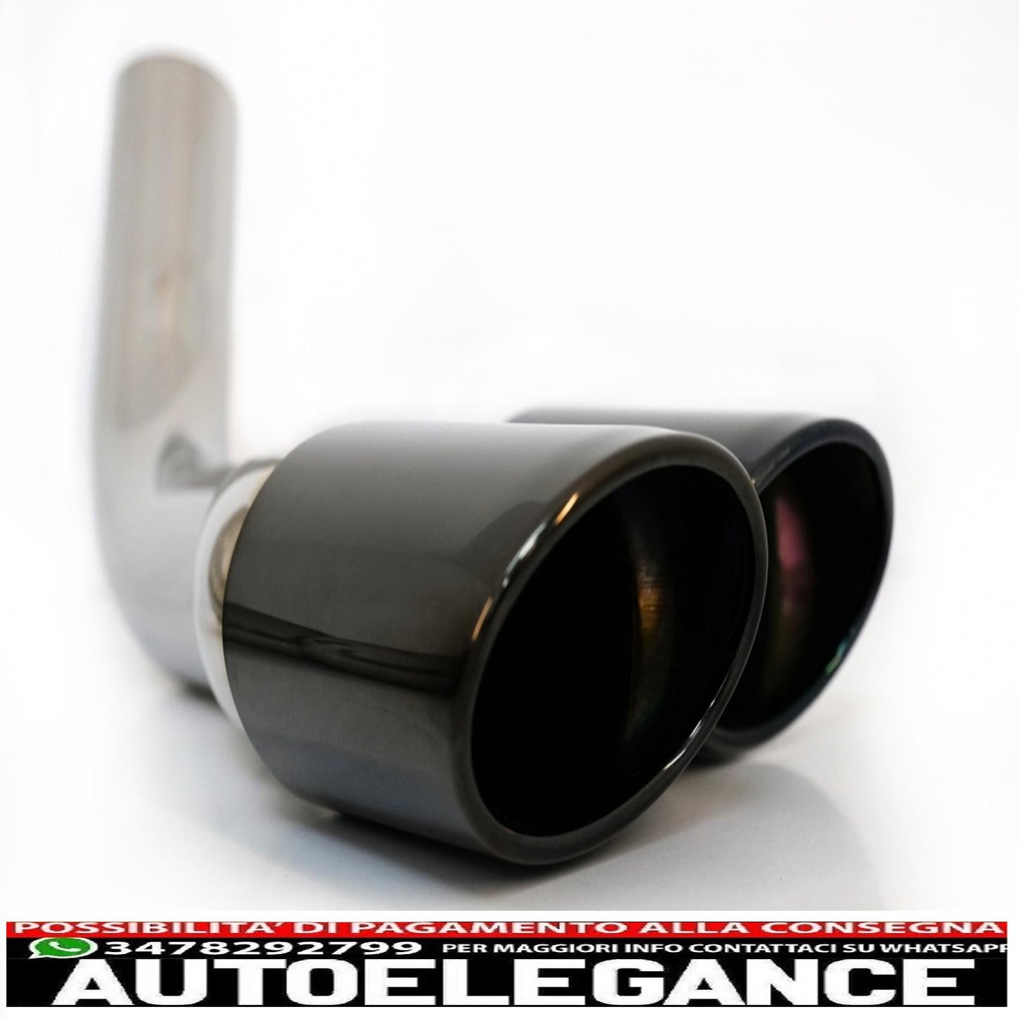 Black exhaust tips suitable for mercedes g class w463 g500 g55 g63 g65 (1998-2018)