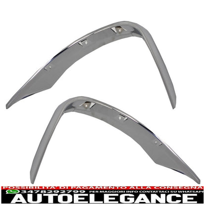 Alette splitter per paraurti anteriore adatte per mercedes w222 classe s s65 design (2013-up) edizione cromata AUTOELEGANCERICAMBI