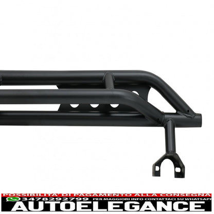 Running Boards Side Steps Nerf Bars Fit For Jeep Wrangler Rubicon JK (2007-2017) 4 Door Iron
