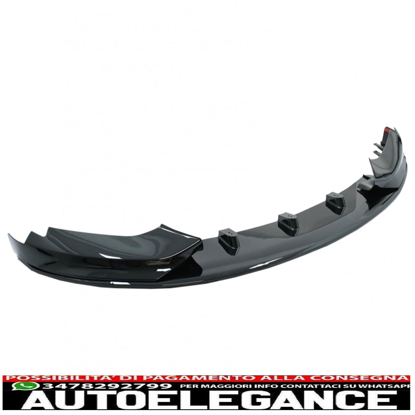 Labbro spoiler paraurti anteriore adatto per BMW Serie 4 F32 F33 F36 Coupe Cabrio Grand Coupe (2013-03.2019) con minigonne laterali estensioni labbra aggiuntive m-performance nero