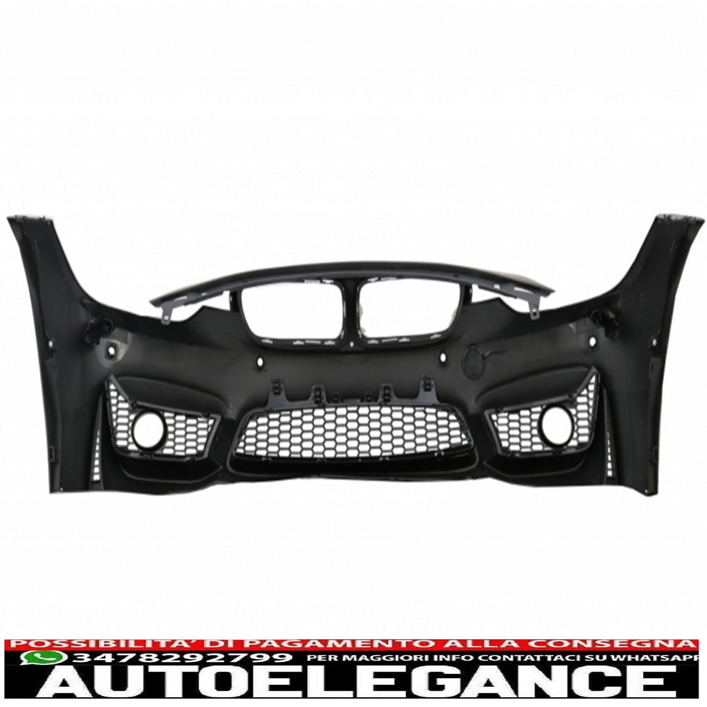 paraurti anteriore con minigonne laterali adatto per bmw serie 3 f30 f31 non lci e lci (2011-2018) m3 sport evo design