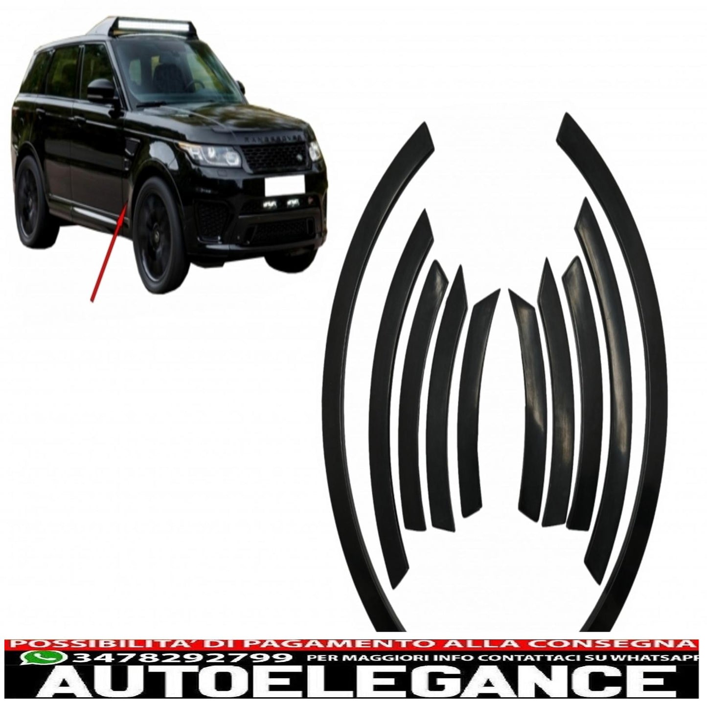 wheel arch extensions mudguards fit for Land Range Rover Sport L494 (2013-up) svr design