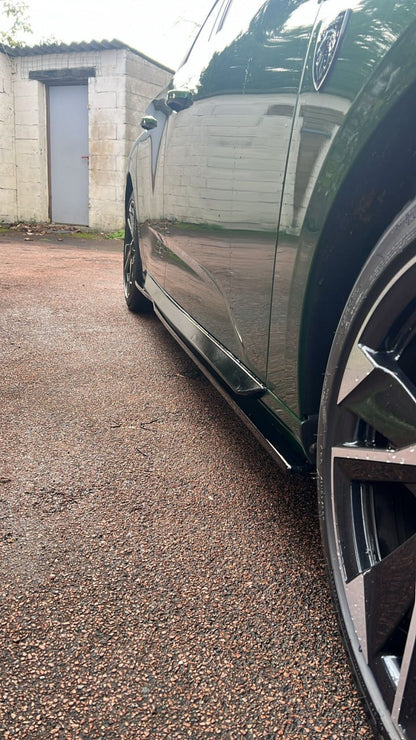 MINIGONNE ADATTE PER PEUGEOT 308 LOOK NERO LUCIDO DESIGN SPORTIVO