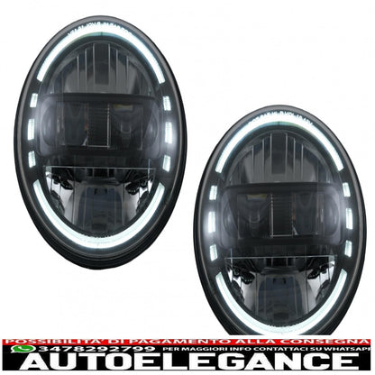 Fari a led Cree da 7 pollici angel eye halo drl adatto per Jeep Wrangler JK TJ LJ JL Land Rover Defender Mercedes W463