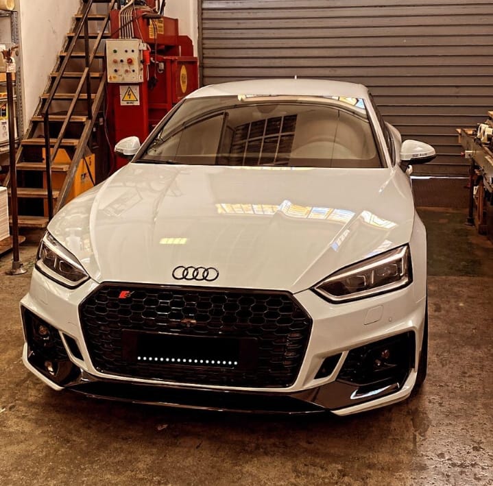 Front Bumper for Audi A5 F5 2017-2019 Quattro RS5 Look Grilles