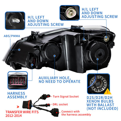 Volkswagen Polo 2011-2017 Dual Beam LED Headlights (Not for GTI/GTR Models) 